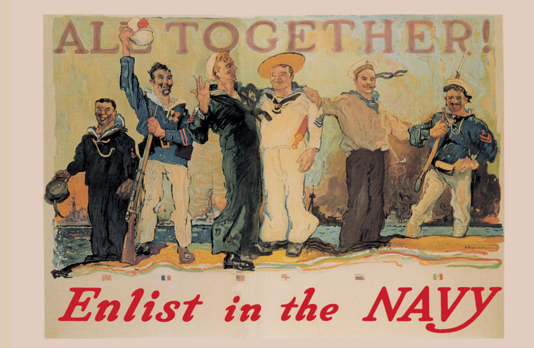 ALL TOGETHER! ENLIST IN THE NAVY