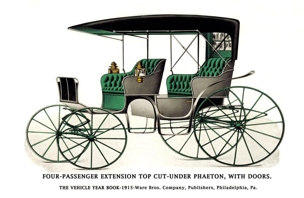 FOUR PASSENGER EXTENSION TOP CUT-UNDER PHAETON WITH DOORS