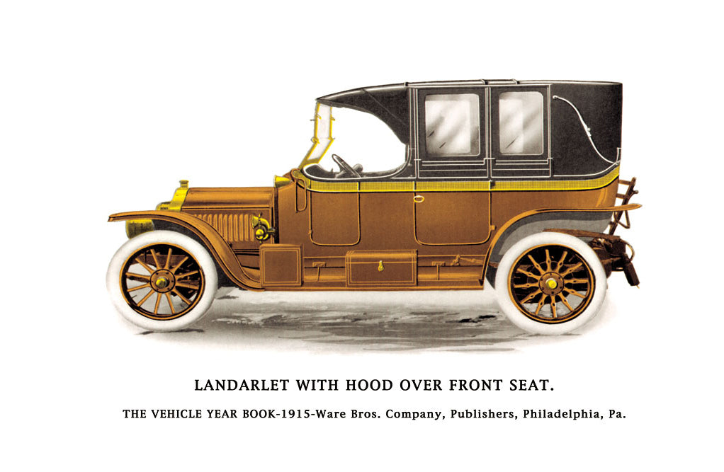 LANDAULET W/ HOOD OVER FRONT SEAT