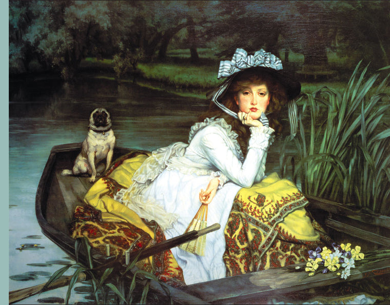 YOUNG WOMAN LOOKING IN A BOAT