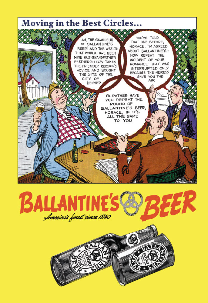BALLANTINE'S BEER - MOVING IN THE BEST CIRCLES