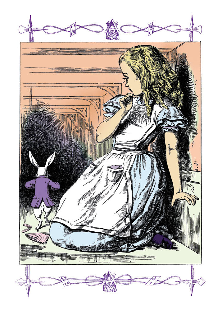 ALICE IN WONDERLAND: ALICE WATCHES THE WHITE RABBIT