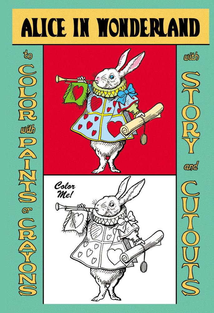 ALICE IN WONDERLAND: THE WHITE RABBIT - COLOR ME!