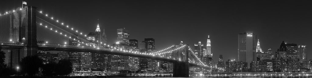 BLACK AND WHITE NYC SKYLINE