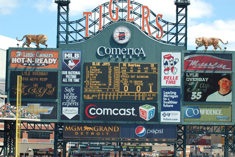 COMERICA PARK SCOREBOARD