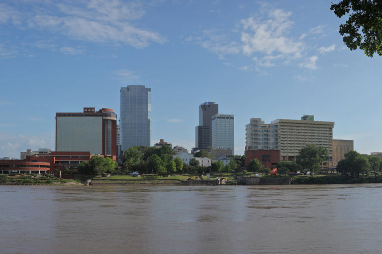 Little Rock Skyline Across the Arkansas River