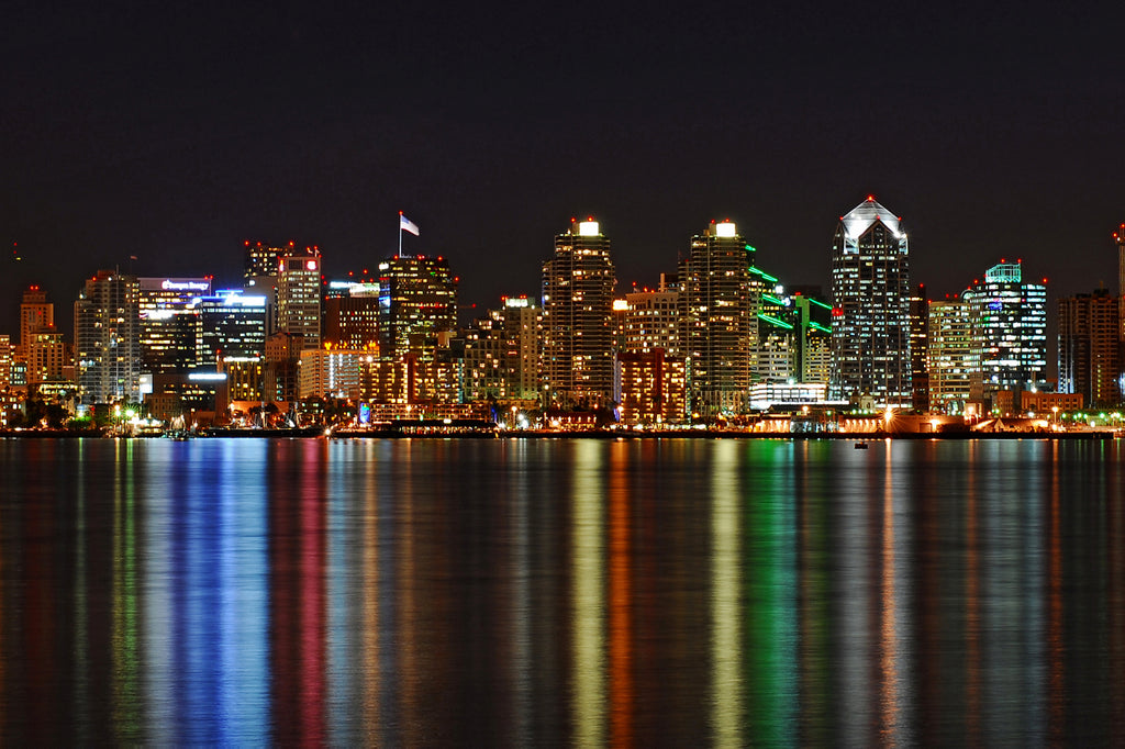 San Diego Reflection at Night