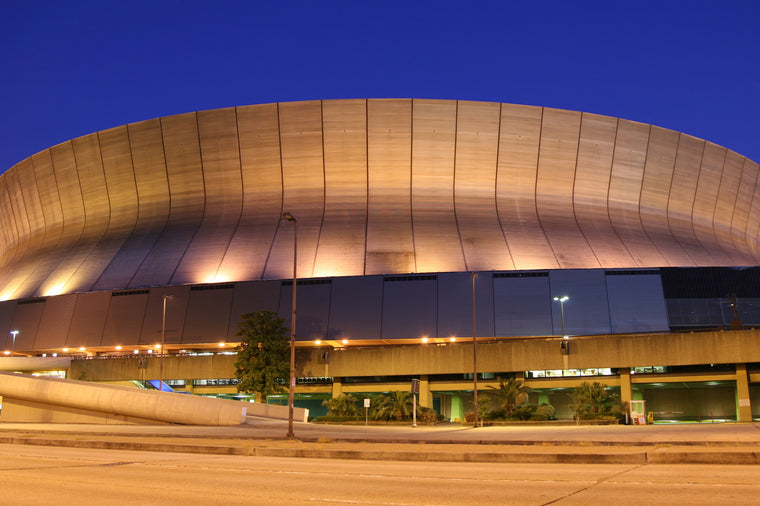 New Orleans Superdome at Night