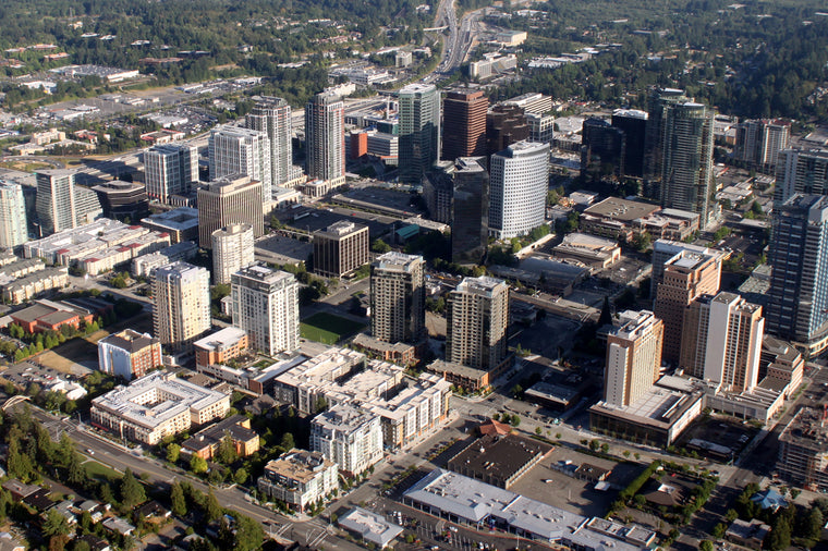 Aerial View of Bellevue, WA