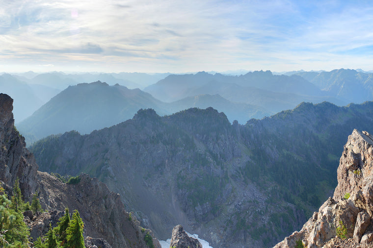 Mount Ellinor and Mount Washington Panoramic