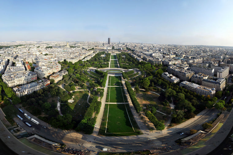 View from the Eiffel Tower of Lawns