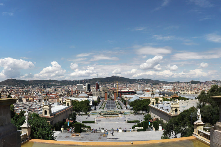 Barcelona, from the Palau Nacional on Montjuic