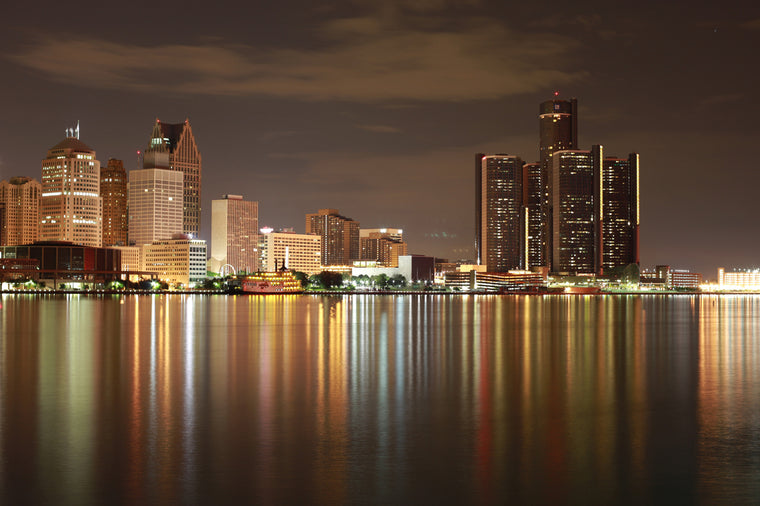 Detroit, Michigan Skyline