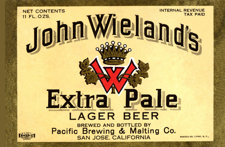 JOHN WIELAND'S EXTRA PALE LAGER BEER