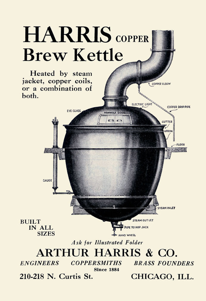 HARRIS COPPER BREW KETTLE