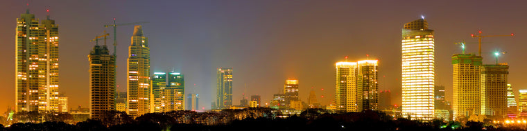 BUENOS AIRES NIGHT SKYLINE PANORAMIC