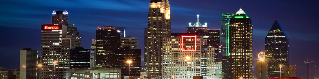 DALLAS NIGHT SKYLINE