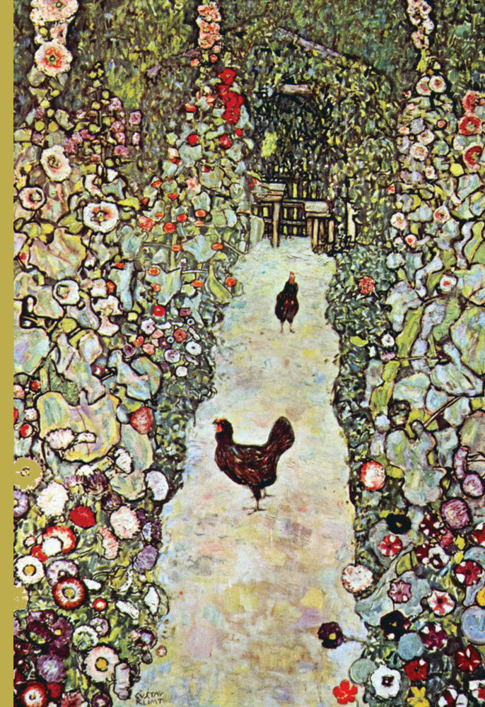 GARDEN PATH WITH CHICKENS