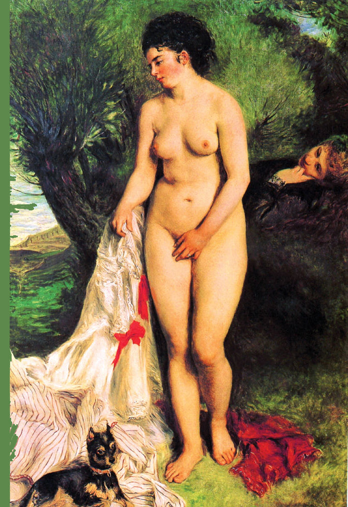 BATHER WITH A TERRIER