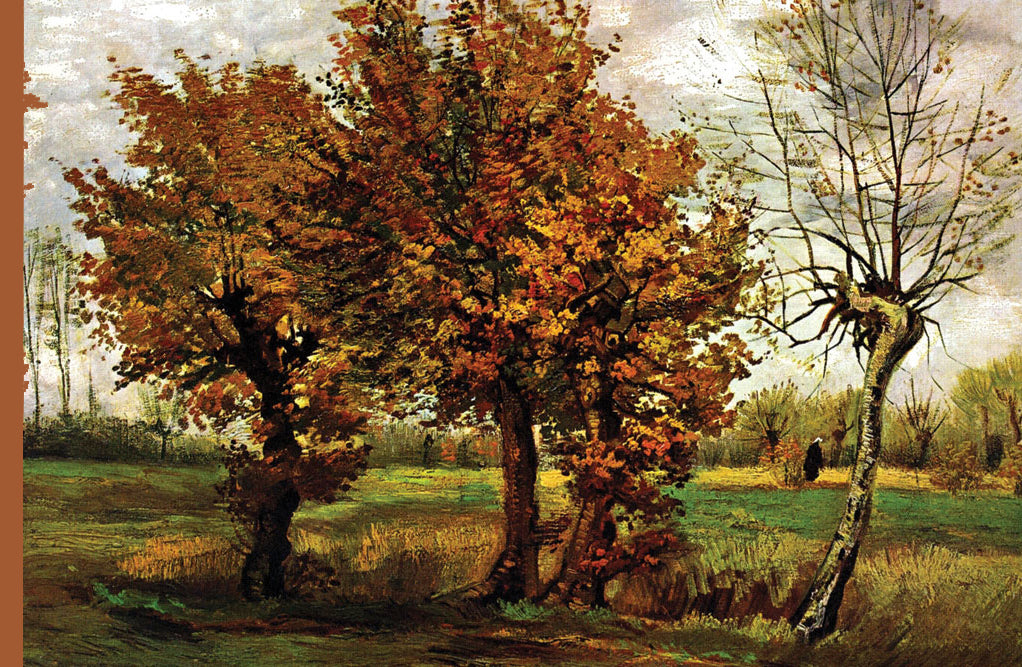 AUTUMN LANDSCAPE WITH FOUR TREES