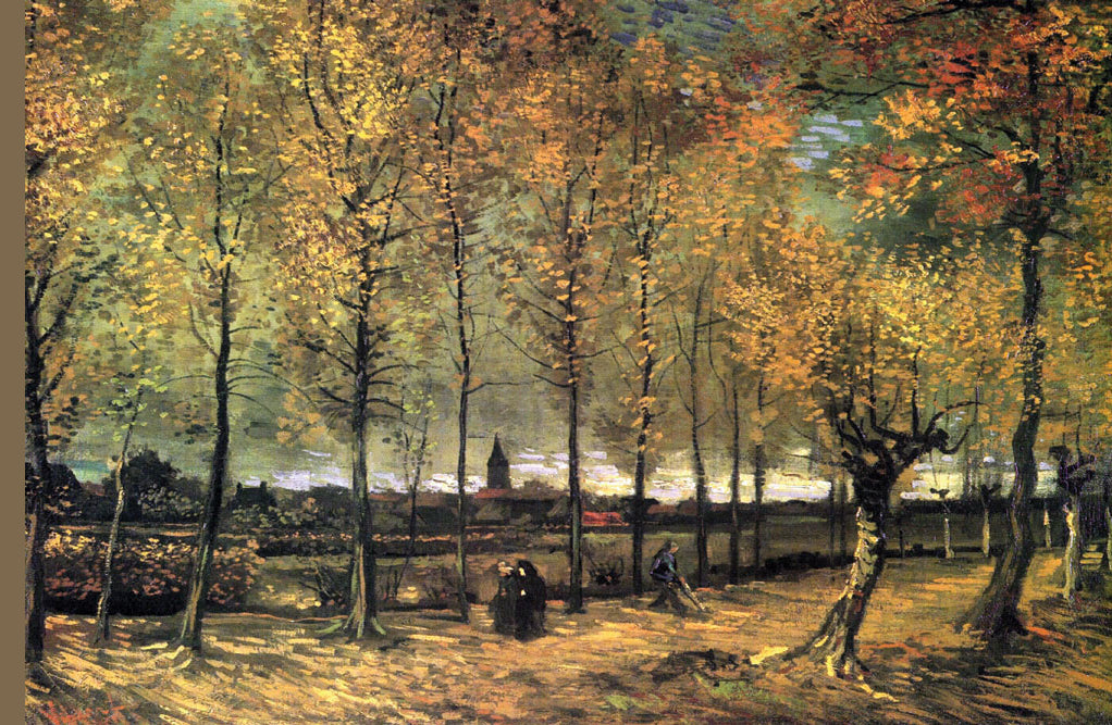 LANE WITH POPLARS