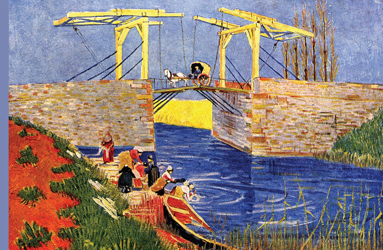THE LANGLOIS BRIDGE AT ARLES WITH WOMEN WASHING