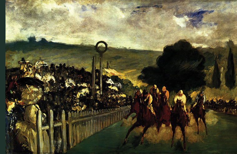 RACE AT LONGCHAMP BY EDOUARD  MANET