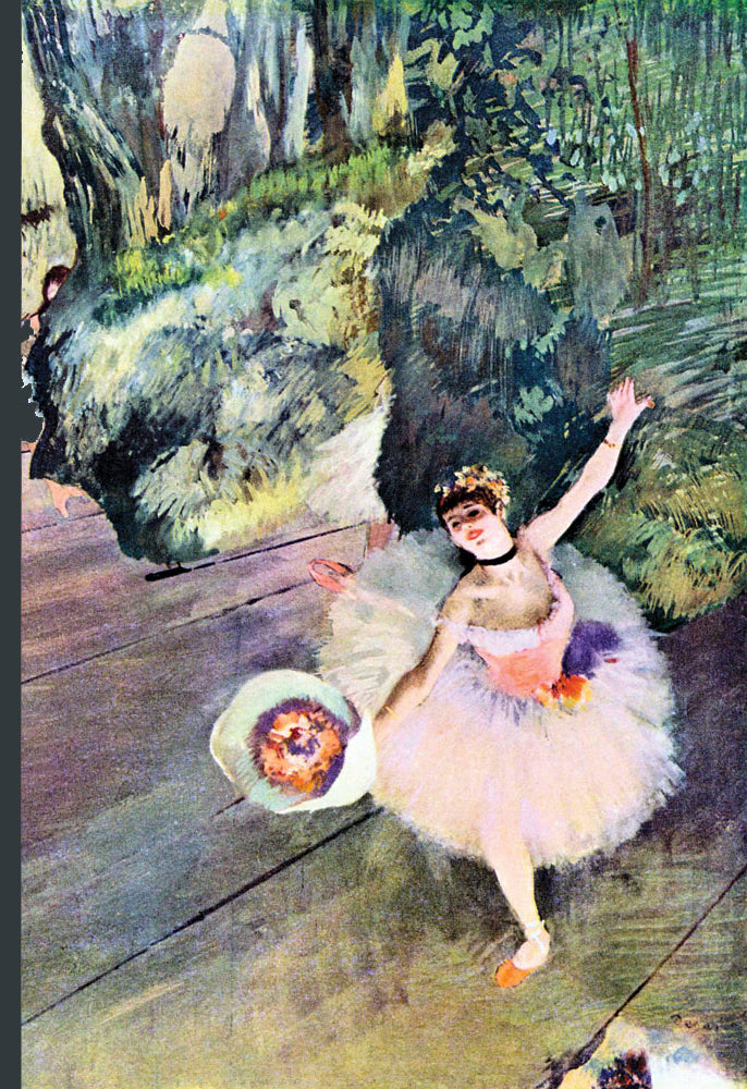 DANCER WITH A BOUQUET OF FLOWERS (THE STAR OF THE BALLET)
