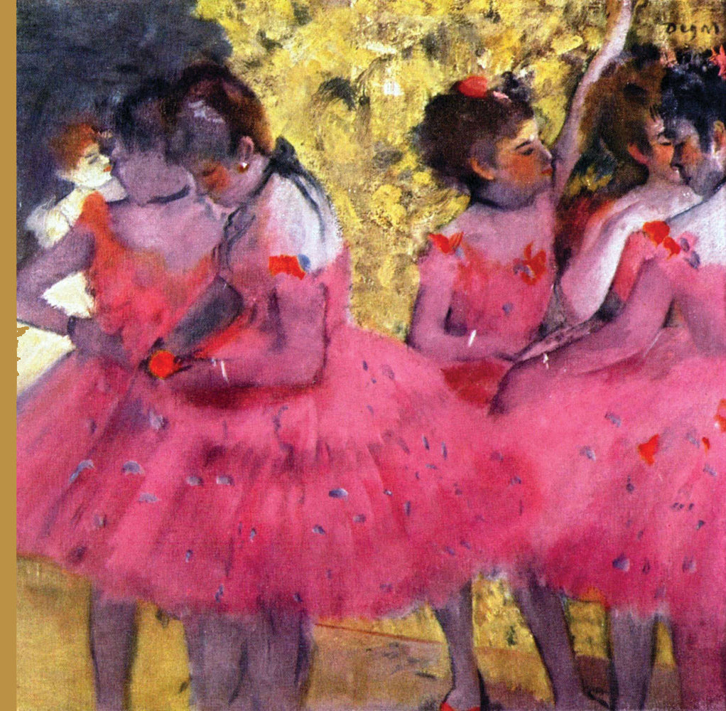 DANCERS IN PINK BETWEEN THE SCENES