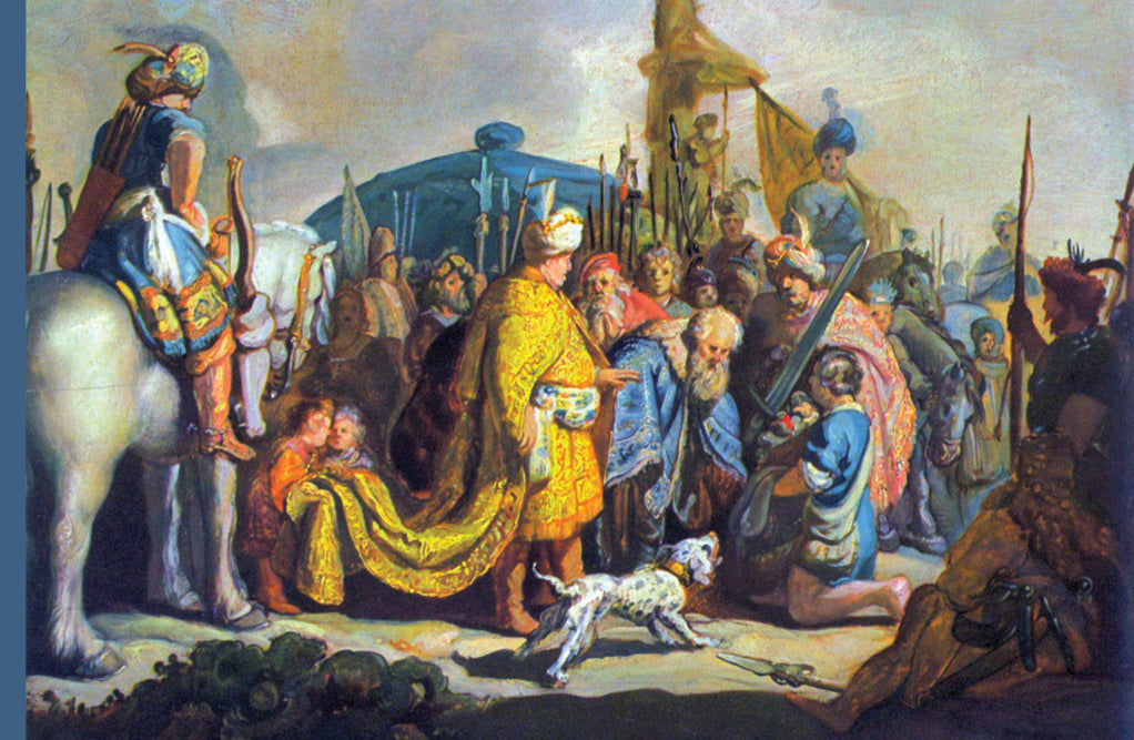 DAVID WITH GOLIATH BEFORE SAUL