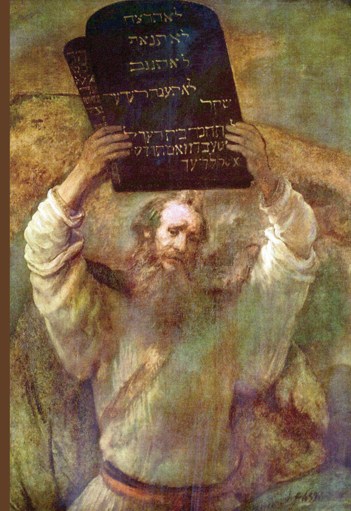 MOSES WITH THE COMMANDMENTS