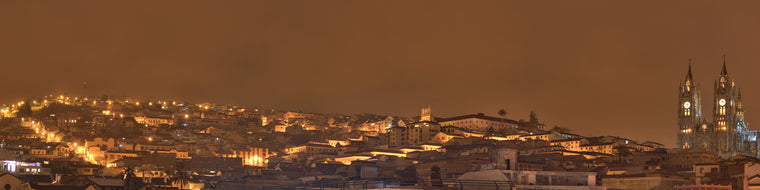 QUITO AT NIGHT, ECUADOR