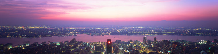 VIEW OF NYC AT SUNSET