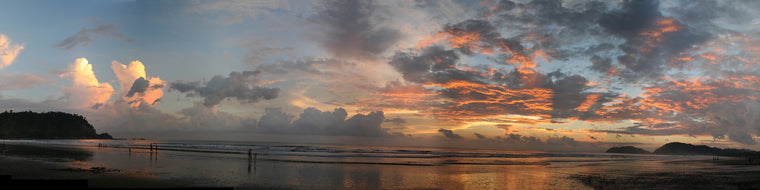 SUNSET OVER THE BEACH