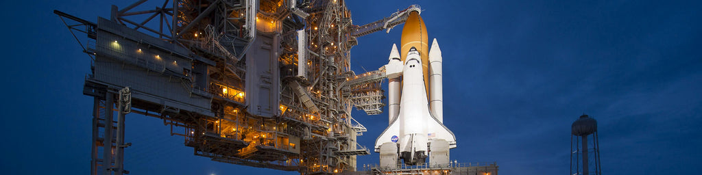 SPACE SHUTTLE ATLANTIS SET FOR TAKE-OFF