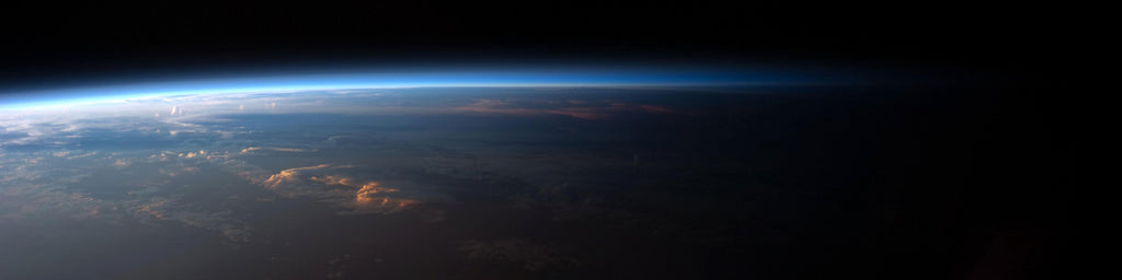 SUNSET OVER SOUTH AMERICA FROM SPACE