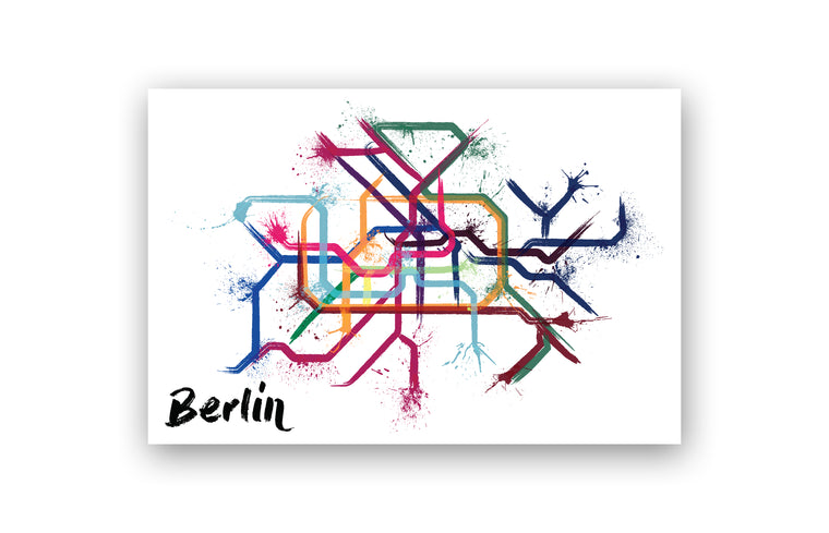 World Splatter Railroad Map Berlin