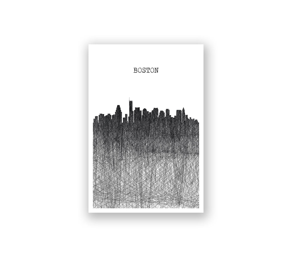 Boston Pencil Skyline