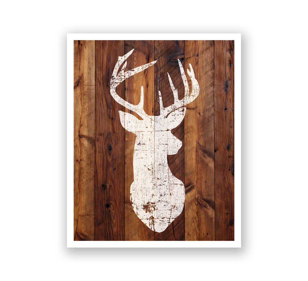 Wooden Wall Art - Buck Silhouette