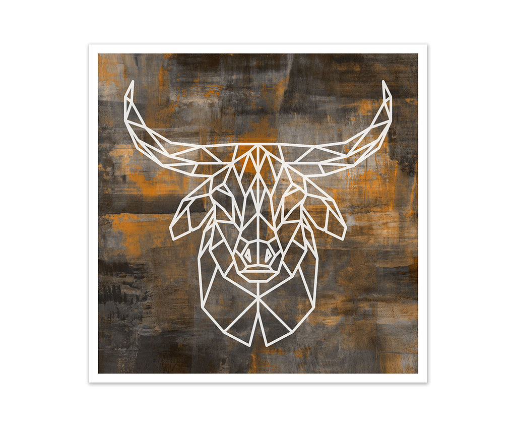 Bull Geometric Art