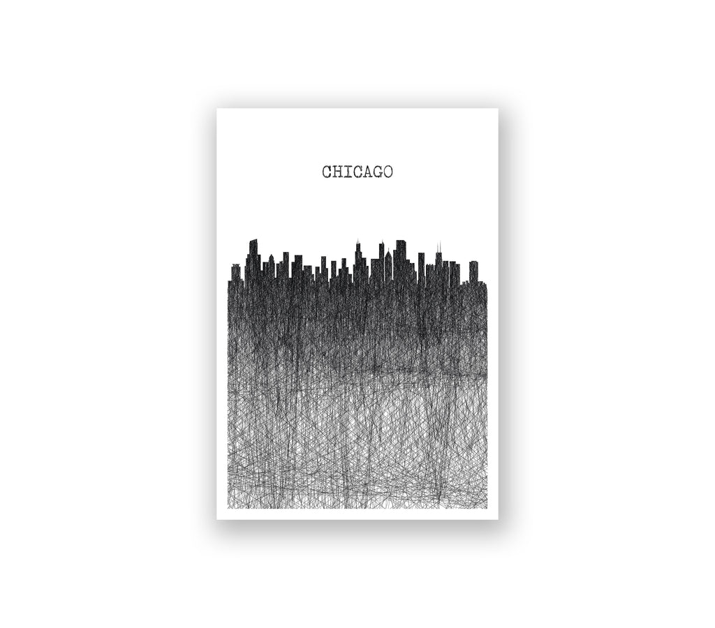 Chicago Pencil Skyline