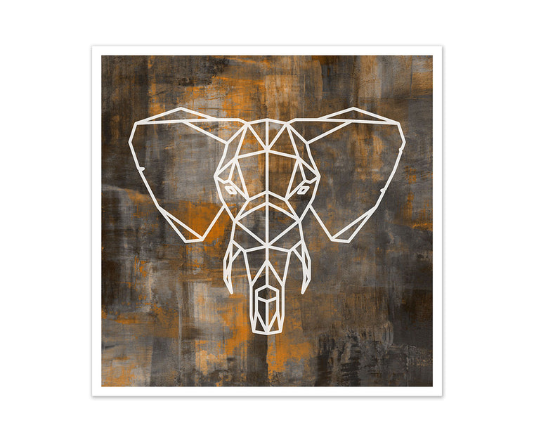 Elephant Geometric Art