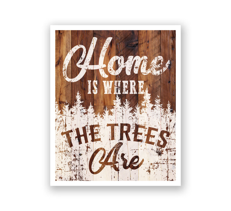 Wooden Wall Art - Home Sweet Home Antlers