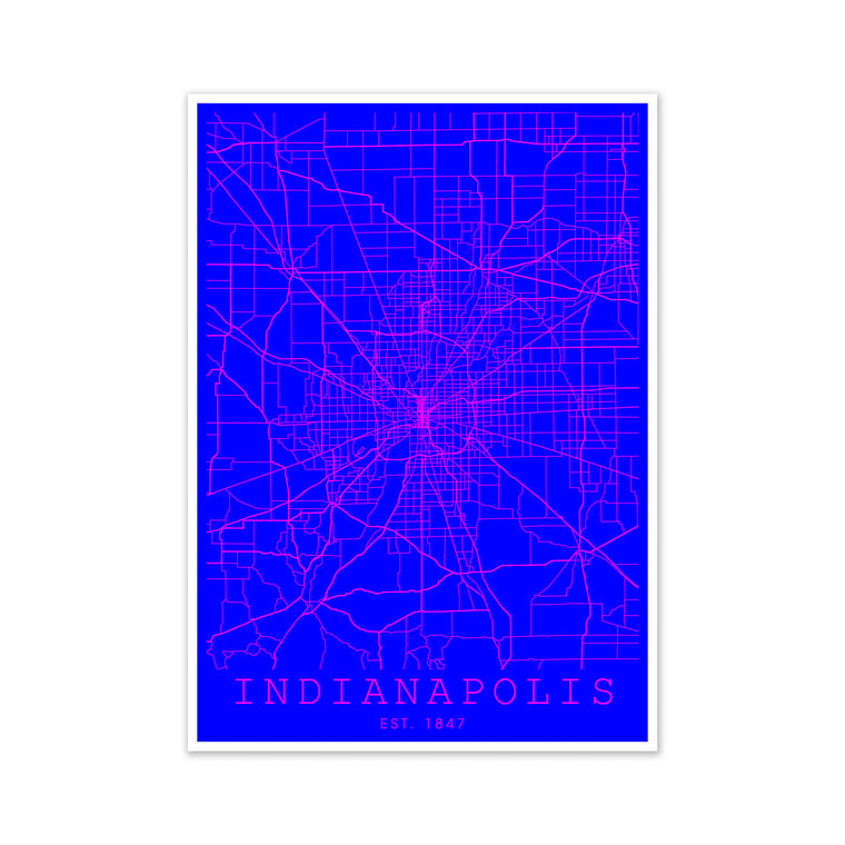 Indianapolis Pink and Blue