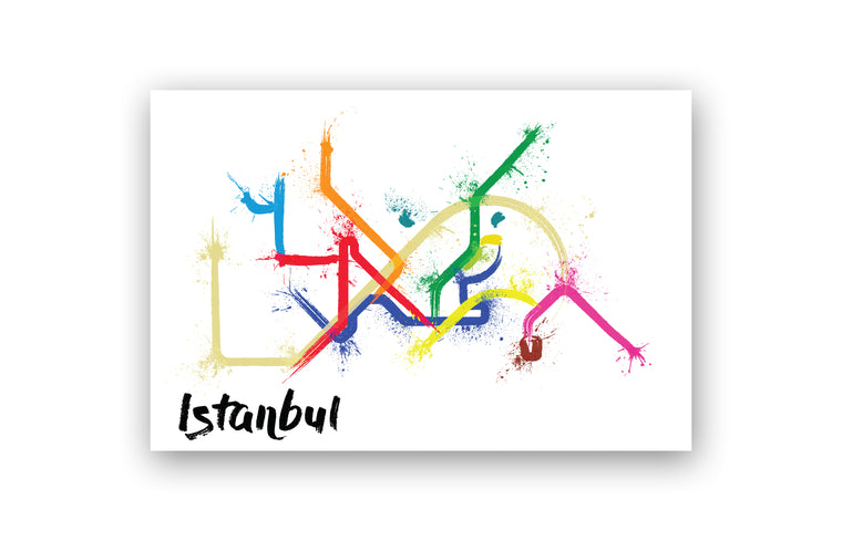 World Splatter Railroad Map Istanbul