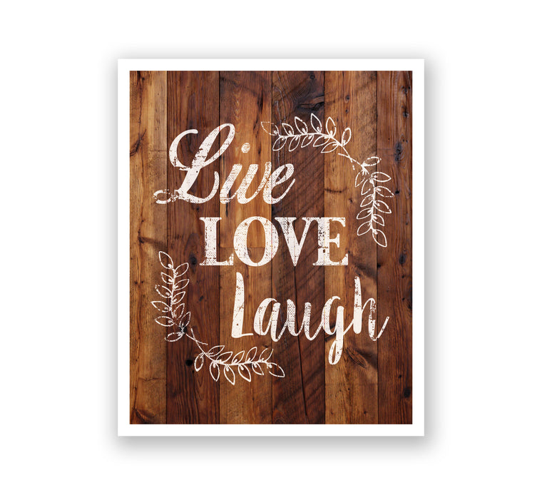 Wooden Wall Art - Live Love Laugh