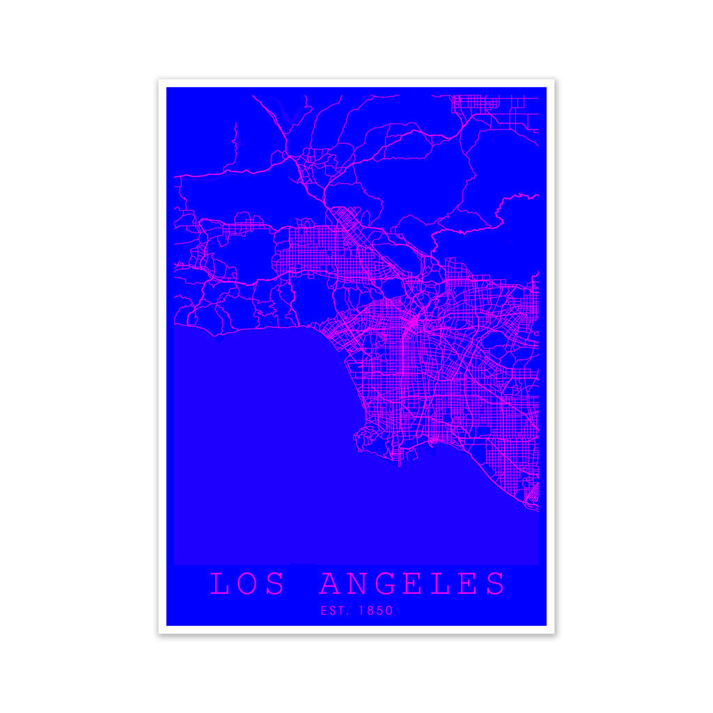 Los Angeles Pink and Blue