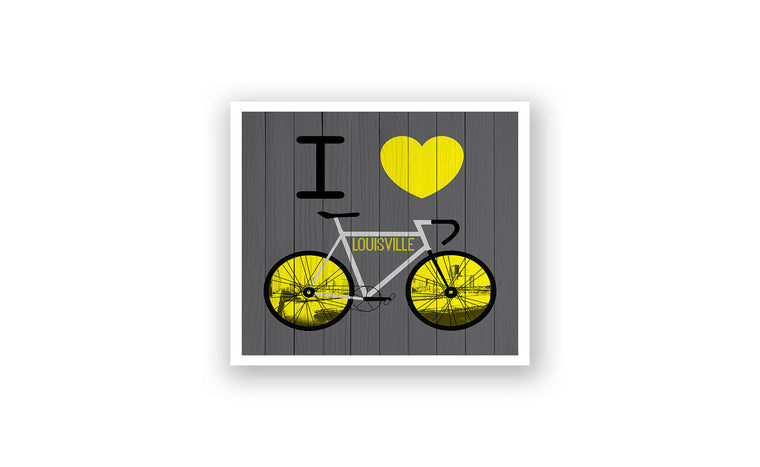 Louisville City Skyline Bicycle At