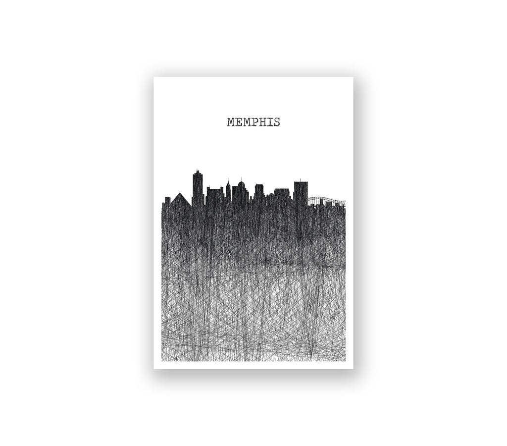 Memphis Pencil Skyline