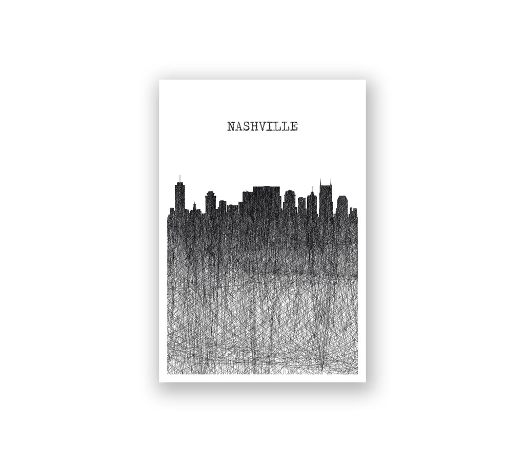 Nashville Pencil Skyline